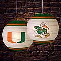 Miami Hurricanes NCAA Rice Paper Lamp