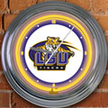 LSU Louisiana State Tigers NCAA College 15" Neon Wall Clock