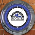 Colorado Rockies MLB 15" Neon Wall Clock