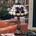 Michigan Wolverines NCAA Stained Glass Table Lamp