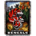 Cincinnati Bengals NFL "Home Field Advantage" 48" x 60" Tapestry Throw