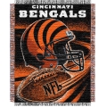 Cincinnati Bengals NFL "Spiral" 48" x 60" Triple Woven Jacquard Throw