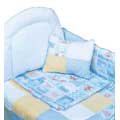 Baby Block Crib Canopy - Blue Gingham