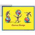 Curious George & Balls - Print Only