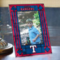 Texas Rangers MLB 9" x 6.5" Vertical Art-Glass Frame