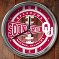 Oklahoma Sooners NCAA College 12" Chrome Wall Clock