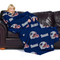 NFL New England Patriots Comfy Throw Blanket with Sleeves