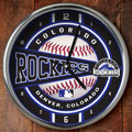 Colorado Rockies MLB 12" Chrome Wall Clock