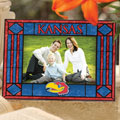 Kansas Jayhawks NCAA College 6.5" x 9" Horizontal Art-Glass Frame