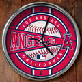 Los Angeles Anaheim Angels MLB 12" Chrome Wall Clock