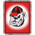 UGA University of Georgia Bulldogs "Focus" Woven Jacquard Throw
