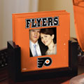 Philadelphia Flyers NHL Art Glass Photo Frame Coaster Set
