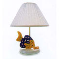 Wanda Royal Handpainted Lamp and Shade