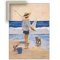 Day at the Beach - Framed Canvas