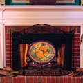 Clemson Tigers NCAA College Stained Glass Fireplace Screen