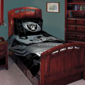 Oakland Raiders Twin / Full Comforter with Two Shams
