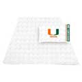 Miami Hurricanes UM 100% Cotton T-Shirt Jersey Knit Sheet Set