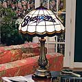 Milwaukee Brewers MLB Stained Glass Table Lamp