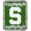 Michigan State Spartans NCAA College Baby 36" x 46" Triple Woven Jacquard Throw