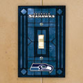 Seattle Seahawks NFL Art Glass Single Light Switch Plate Cover