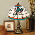Miami Dolphins NFL Stained Glass Tiffany Table Lamp