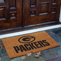 Green Bay Packers NFL Rectangular Outdoor Flocked Door Mat