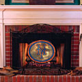 New York Mets MLB Stained Glass Fireplace Screen