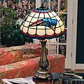 New England Patriots NFL Stained Glass Table Lamp