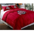 Ohio State Buckeyes College Twin/Full Chenille Embroidered Comforter Set 64" x 86" with 2 Shams 24" x 30"