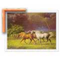 Arabians After a Storm - Contemporary mount print with beveled edge