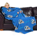 NFL Detroit Lions Comfy Throw Blanket with Sleeves