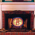 Boston Red Sox MLB Stained Glass Fireplace Screen