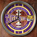 LSU Louisiana State Tigers NCAA College 12" Chrome Wall Clock