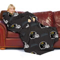 NFL Jacksonville Jaguars Comfy Throw Blanket with Sleeves