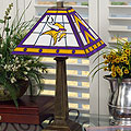 Minnesota Vikings NFL Mission Style Stained Glass Lamp