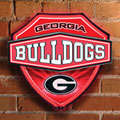 Georgia UGA Bulldogs NCAA College Neon Shield Wall Lamp