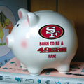 San Francisco 49ers NFL Ceramic Piggy Bank