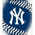New York Yankees "Stitch" 60" x 80" Super Plush Throw