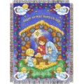 Precious Moments Angels Heard on High Holiday 48" x 60" Metallic Tapestry Throw