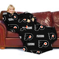 NHL Philadelphia Flyers Comfy Throw Blanket with Sleeves
