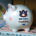Auburn Tigers NCAA College Ceramic Piggy Bank