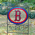 Boston Red Sox MLB Stained Glass Outdoor Yard Sign