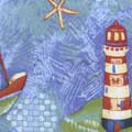 Seaside Corded Sham - Lighthouse