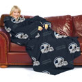 NFL Carolina Panthers Comfy Throw Blanket with Sleeves