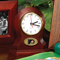 Philadelphia Flyers NHL Brown Desk Clock