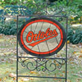 Baltimore Orioles MLB Stained Glass Outdoor Yard Sign