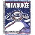 Milwaukee Brewers MLB 48"x 60" Triple Woven Jacquard Throw