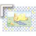 Bunny Naptime - Contemporary mount print with beveled edge