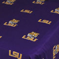 Louisiana State Tigers 100% Cotton Sateen King Pillowcase - Purple