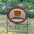 Cincinnati Bengals NFL Stained Glass Outdoor Yard Sign
